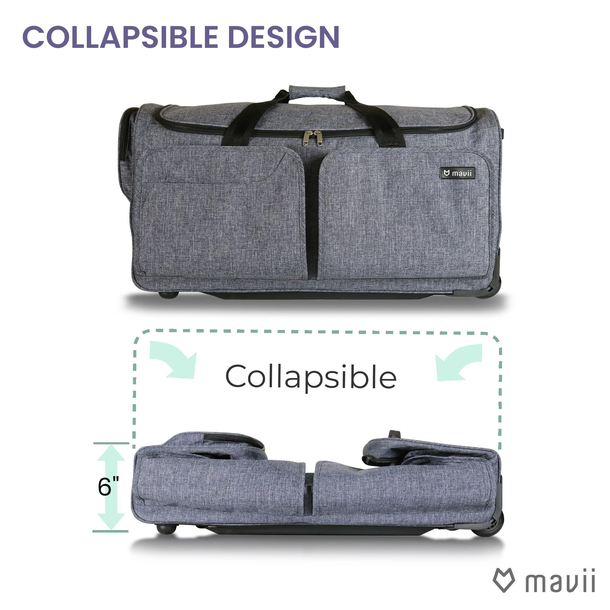Amazon.com | Mavii Dance Bag with Garment Rack - Wheeled 28 Inch